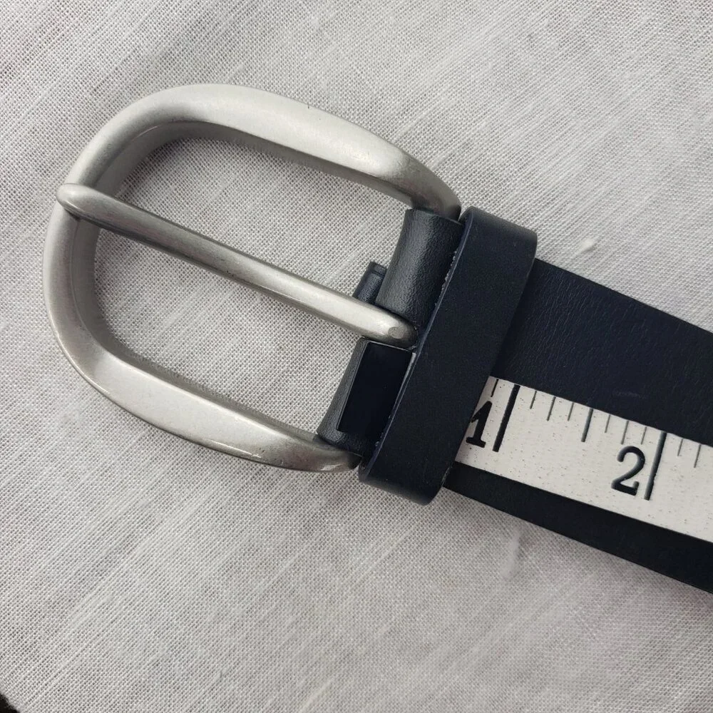 Coach Braided Belt Black Leather 1.5